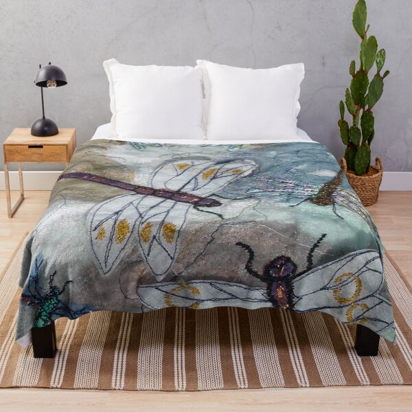 Item preview, Textile dragon and damselflies. designed and sold by NisaKiley.