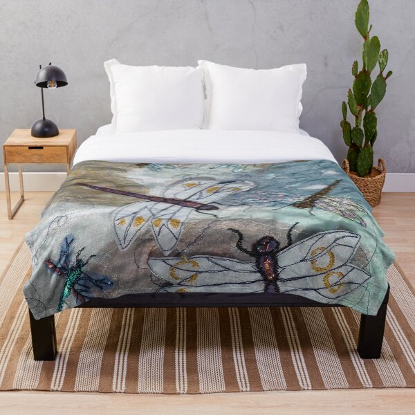 Item preview, Textile dragon and damselflies. designed and sold by NisaKiley.