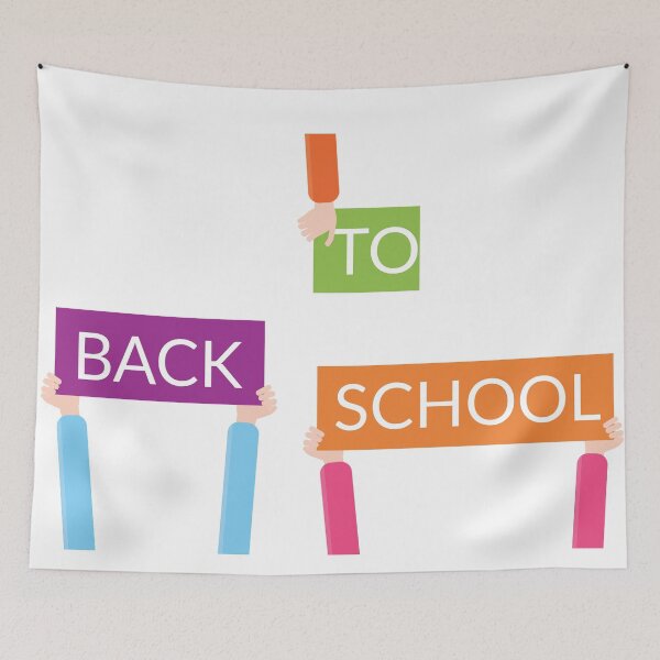 Item preview, Hands holding BACK TO SCHOOL signs designed and sold by sigdesign.