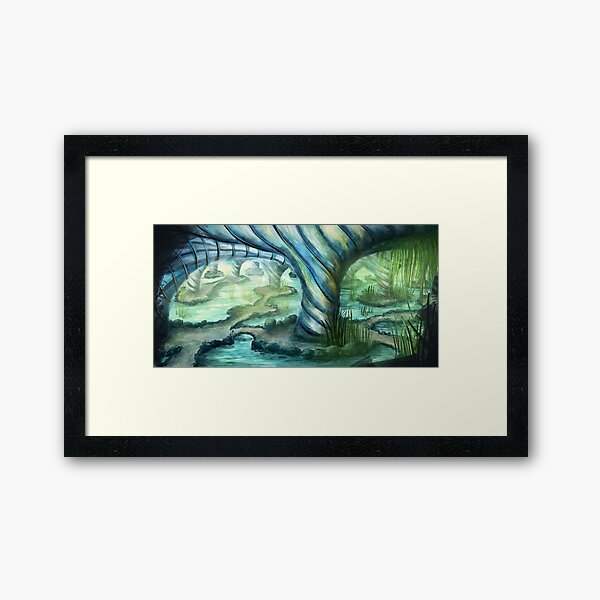 Die Grotte Framed Art Print