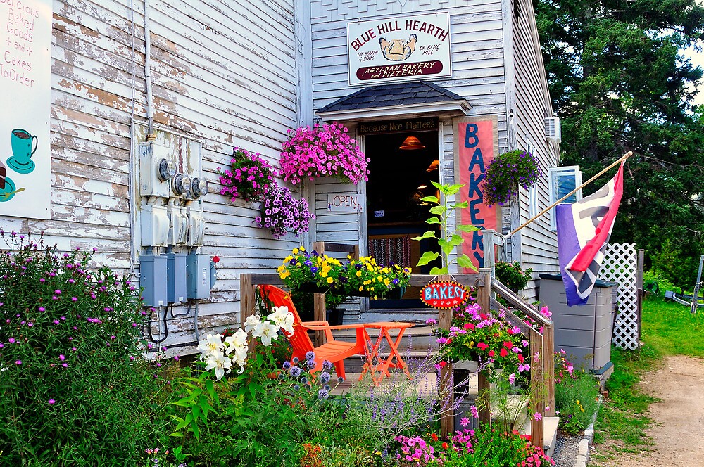 "Blue Hill Bakery, Blue Hill, Maine" by fauselr Redbubble