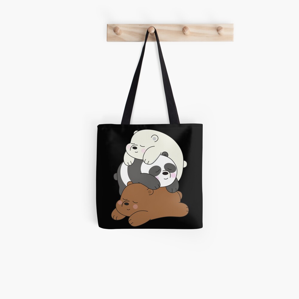  We  Bare  Bears  Tote Bag  by plushism Redbubble