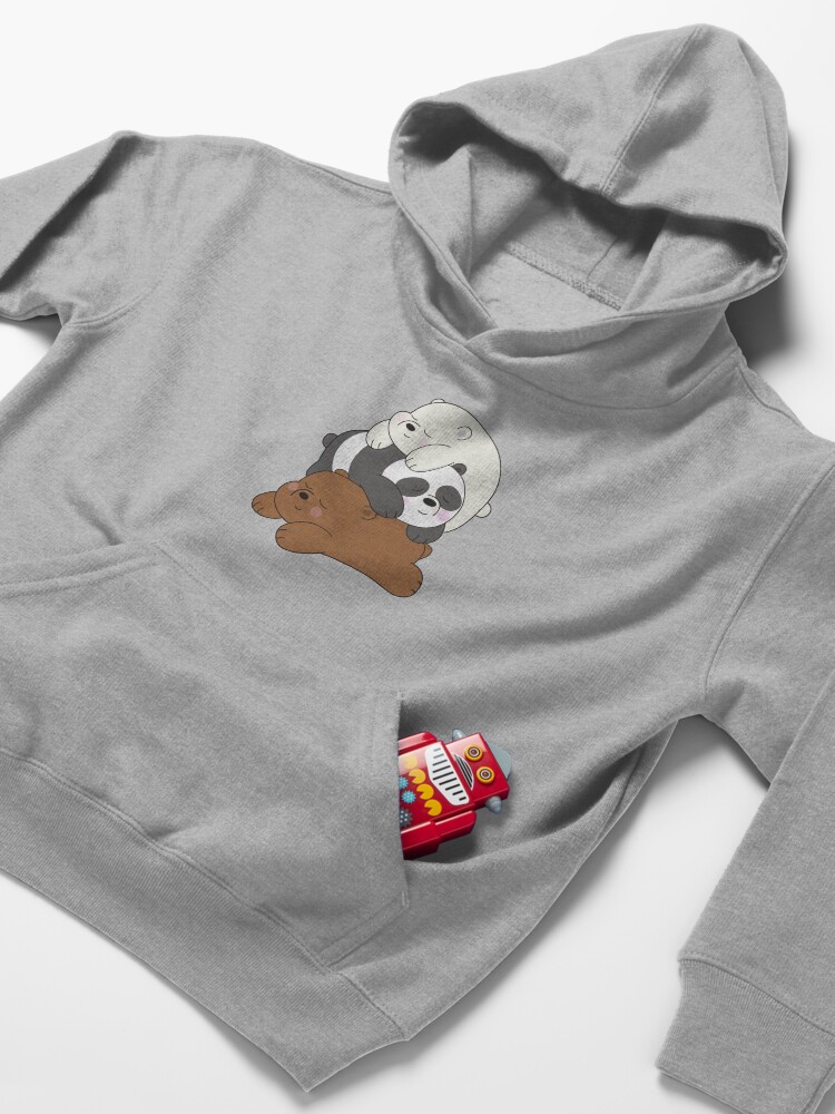 Alternate view of We Bare Bears Kids Pullover Hoodie