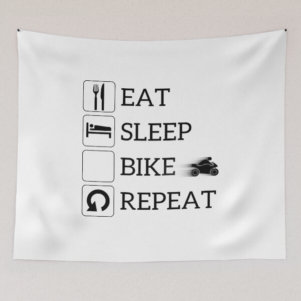 Item preview, Eat Sleep Bike Repeat Gift Life Repeat designed and sold by Naohiro.
