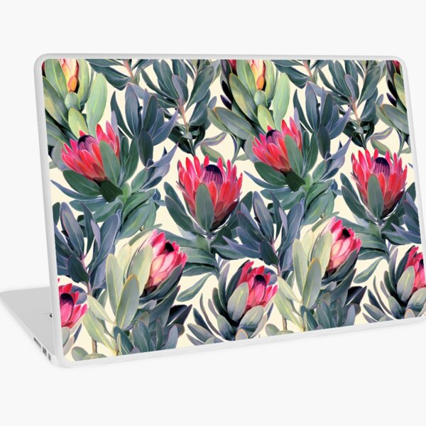 Painted Protea Pattern Laptop Skin