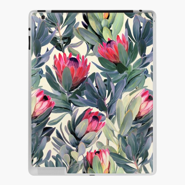 Painted Protea Pattern iPad Skin