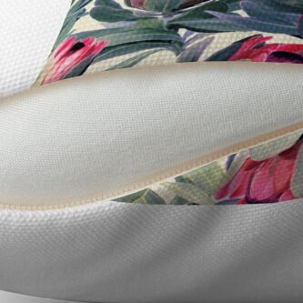 Alternate view of Painted Protea Pattern Throw Pillow