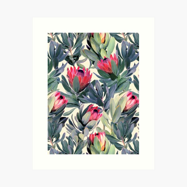 Item preview, Painted Protea Pattern designed and sold by micklyn.