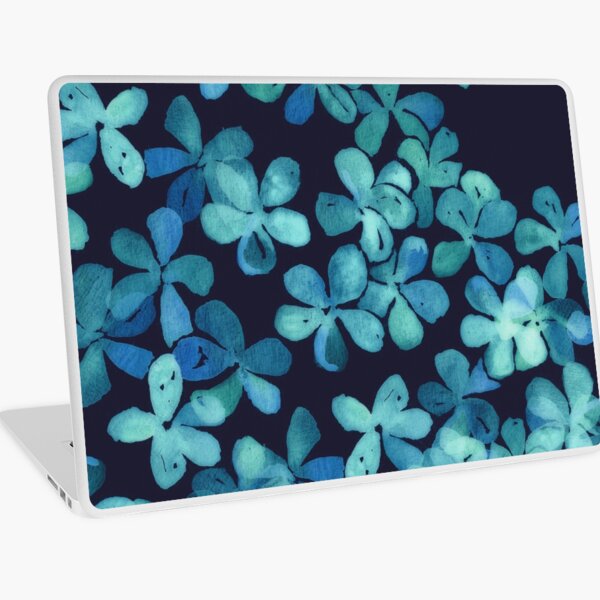 Item preview, Motif floral peint à la main en bleu sarcelle et bleu marine designed and sold by micklyn.