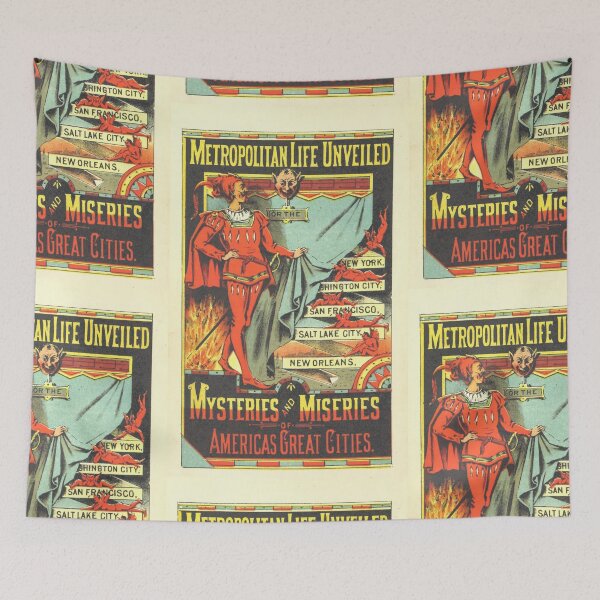 Item preview, Mysteries and Miseries of American cities vintage poster designed and sold by Vintage Designs +.