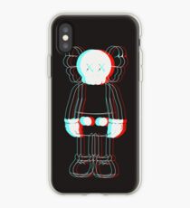 Vinilo o funda para iPhone Trippy kaws azul, blanco, rojo