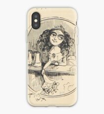 Cartoon Mädchen Abbildung iPhone-Hülle & Cover