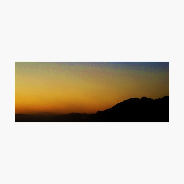 Foggy sunrise Photographic Print