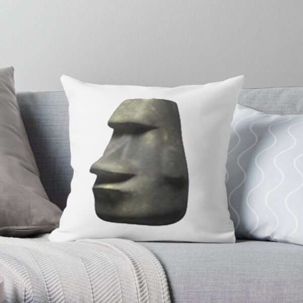 Moyai Emoji Moai Emoji Easter Island Black Duvet Cover for Sale