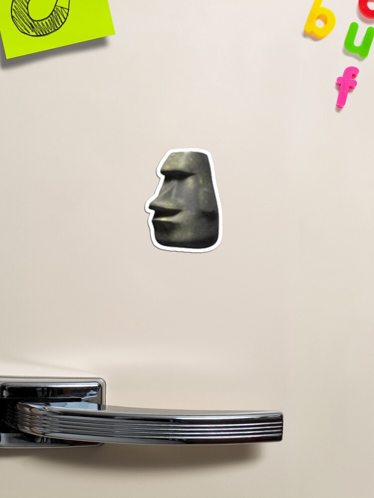 Moyai Moai Easter Island Head Emoji Art Board Print for Sale by donbass