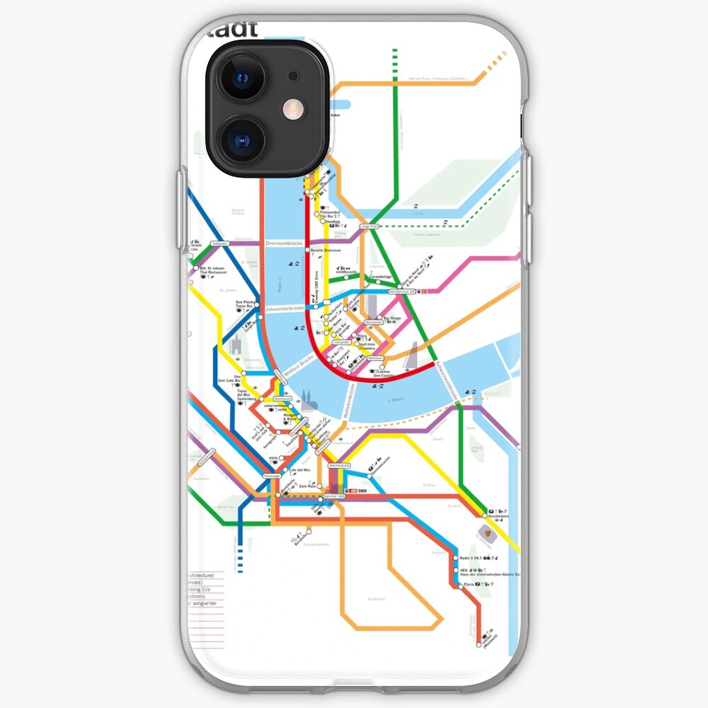 U-BAHN | BaselCitymap Artwork iPhone-Hülle & Cover
