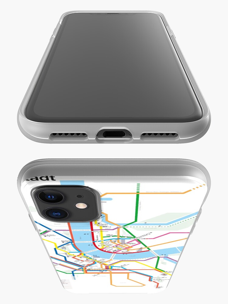 Alternative Ansicht von U-BAHN | BaselCitymap Artwork iPhone-Hülle & Cover