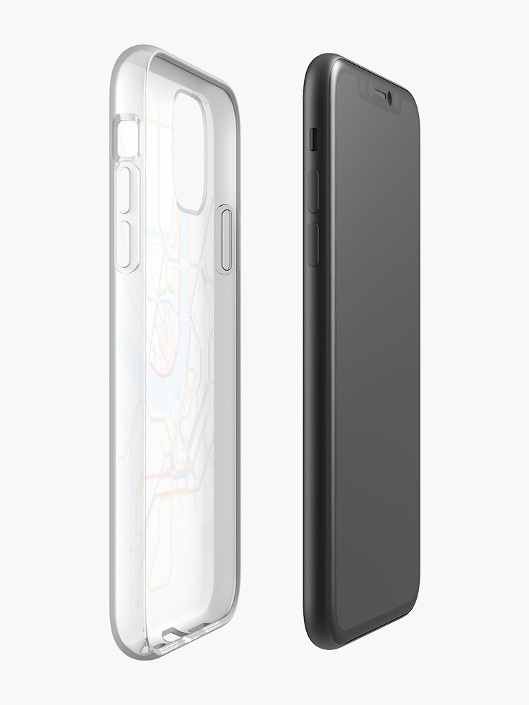 Alternative Ansicht von U-BAHN | BaselCitymap Artwork iPhone-Hülle & Cover