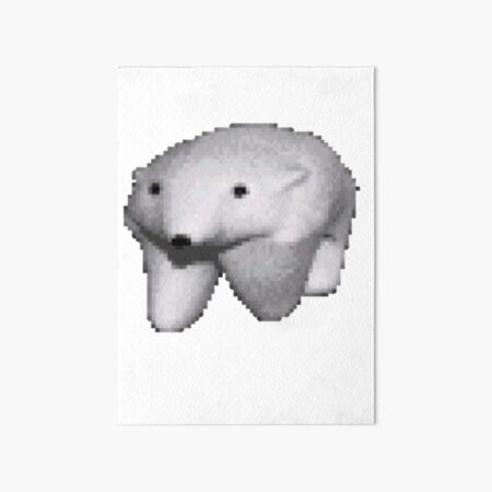 Zoom Bear Art Board Print