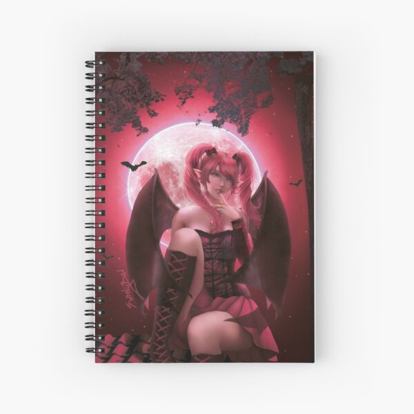 Cute vampire girl Arabella Spiral Notebook