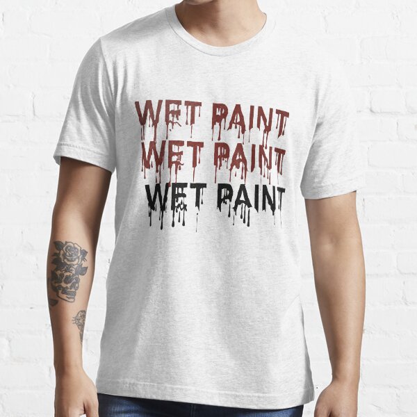 "Wet paint dripping" Tshirt for Sale by queensoft Redbubble wet tshirts red tshirts
