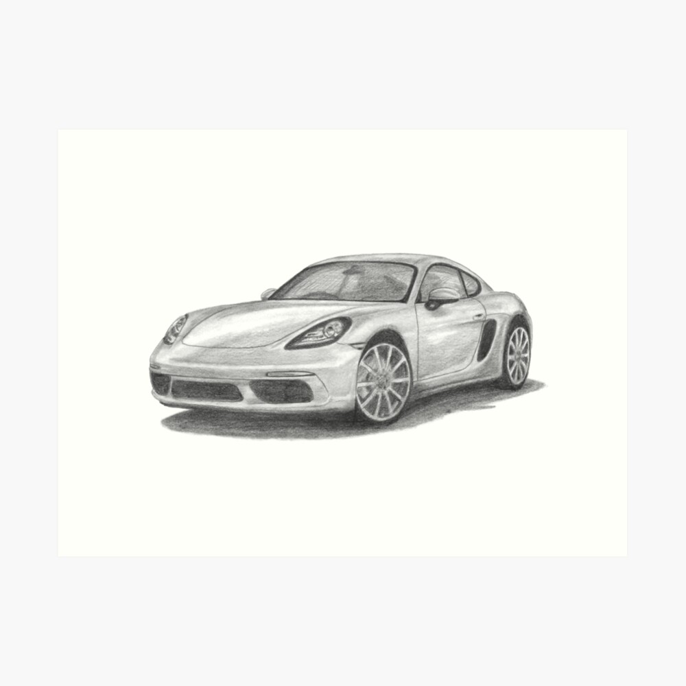 Porsche Cayman (981) Silhouette Classic T-Shirt Greeting Card for Sale by  madeleinem48