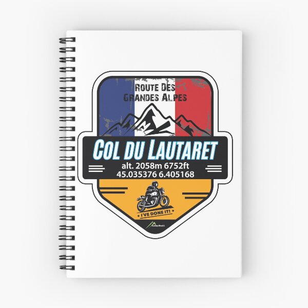Item preview, Col du Lautaret Motorcycle T-Shirt & Sticker - Route des Grandes Alpes - Ive Done It! designed and sold by OuterShellUK.