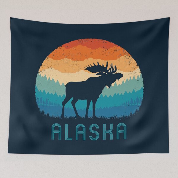 Item preview, Alaska Retro Moose designed and sold by TigerTom Design.