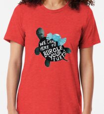 Black Turtle Burgles Tri-blend T-Shirt