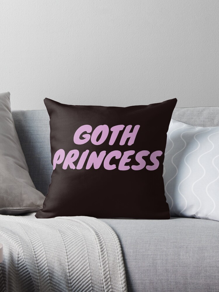 Goth Princess - Throw Pillow