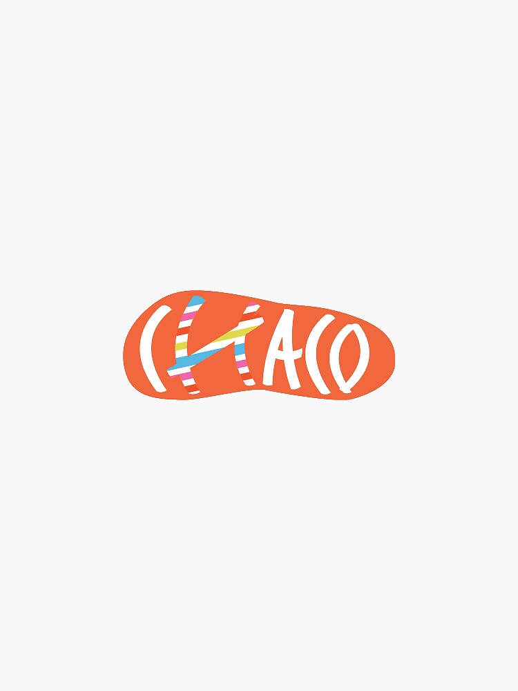 Orange Chaco Sticker