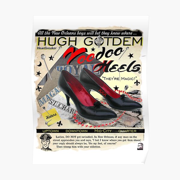 Red Bottom Heels Louboutin Classic Black Pumps Poster, Zazzle