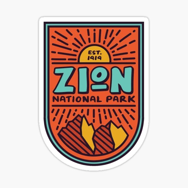 Zion National Park Sticker Sticker