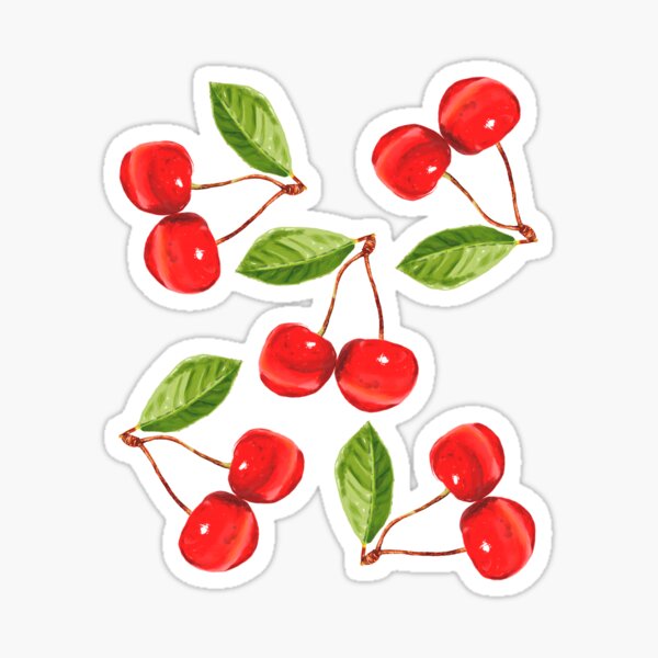 Item preview, Cute Red and Pink Ripe Cherry Cherries Nature Fruits Pattern Gift  designed and sold by Freid.