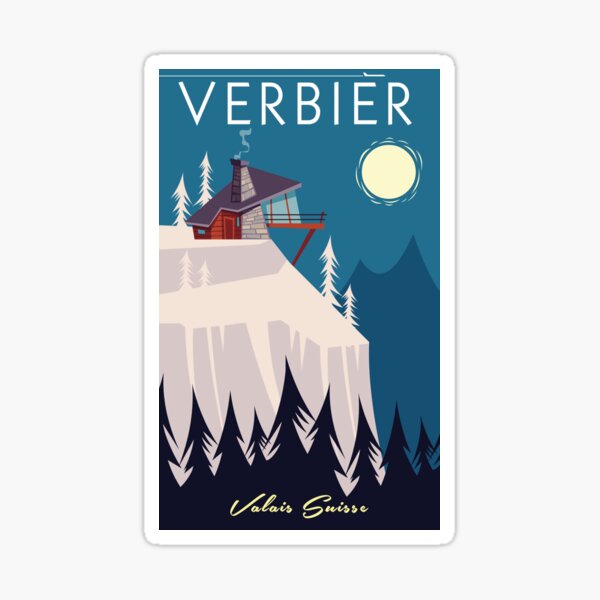 Item preview, Verbier poster designed and sold by GAGodel.