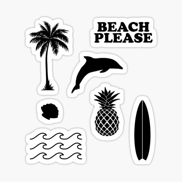 Summer Set of 7 Sticker