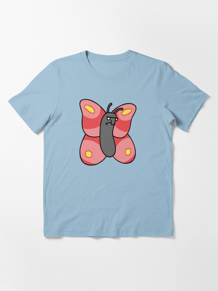 butterfly insect art pink cute animal 100% cotton fashion clothing tshirt tee shirt short-sleeve unisex t-shirt multiple colors