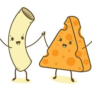 Vorschaubild zum Design Nette Makkaroni-und Käse-Liebes-Freunde Kawaii von bigraydesigns