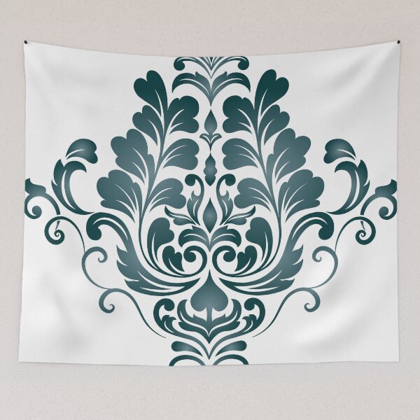 Item preview, Dark Green Gradient Damask  designed and sold by Lilith-Designs.