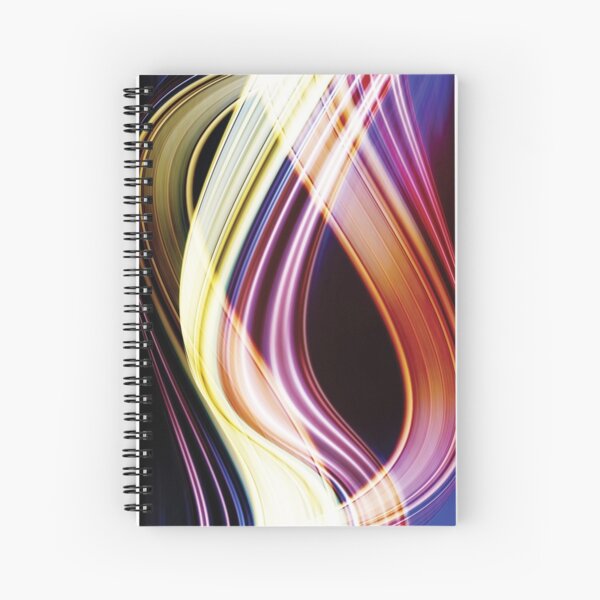 Light Sensation Abstract Spiral Notebook