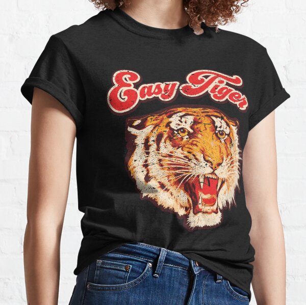 Tiger Illustration Muscle Women t-shirt by Chaser Brand Animal Print Boho  Tee