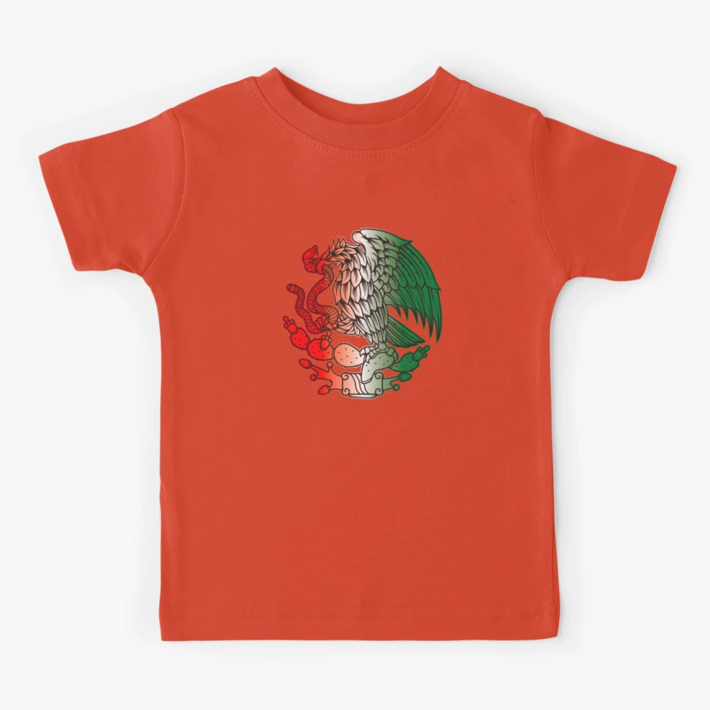 Mexican Eagle, Mexican Flag Kids T-Shirt by DerSenat
