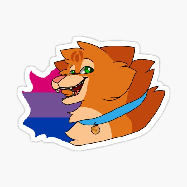 24342 - safe, artist:lovesilkes, part of a set, redtail (warrior cats), cat,  feline, mammal, feral, warrior cats, 2018, flag, ftm transgender, male,  pride, pride flag, solo, solo male, transgender, transgender pride flag -  Furbooru