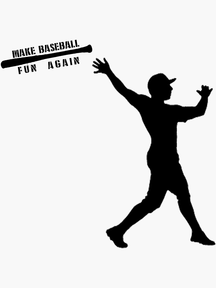 "Bat Flip Baseball" Sticker by cocreations Redbubble