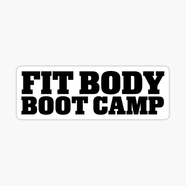 Fit Body Boot Camp Stacked Logo (Black) Sticker