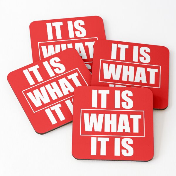Item preview, It Is What It Is - Red designed and sold by 4wordsmovement.