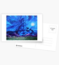 'Beneath the Cloak of Night (God Night)' Postcards
