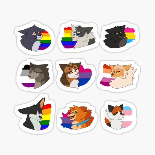 Vista previa del artículo con la obra «Lgbt banderas guerreros», diseñado y vendido por StarryOcelot.