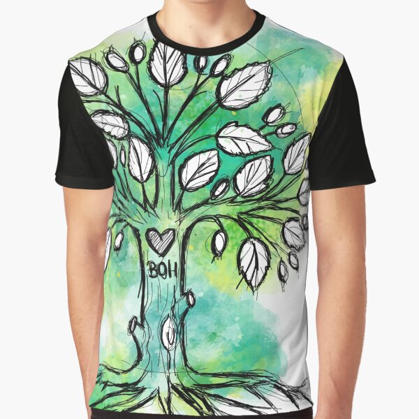 Bocholt Bokelt Buche Baum BOH Aquarell Grafik T-Shirt