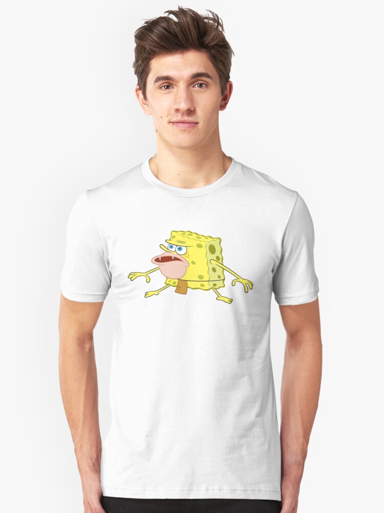Caveman Spongebob T Shirt By Patchman Redbubble - roblox spongebob t shirts redbubble